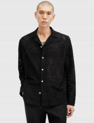 AllSaints Áttetsző Fekete Gombos Ing (2XL) (597489)