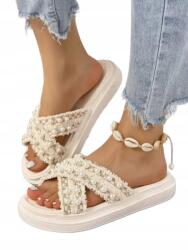 Shein Krémszínű Flip-flop Papucs Casual 39__39 (sx2303085172797990)