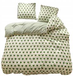 GierekHoff Ágyneműhuzat 160x200 Kétoldalas Pamut Szatén GierekHoff Szett 3 részes Zie/serd (GH-3087)