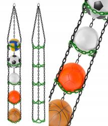 FBSYS X5 Akasztó 5 labdához, fekete-zöld (fbsys-x5-czarno-zielony)