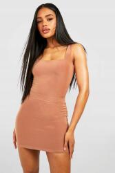 Boohoo barna ceruzaszoknya, mini, Size 40 (548201)