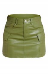 Prettylittlething HC32113 Mini Cargo Szoknya Öko Bőr Zsebek Prettylittlething (10) Xs