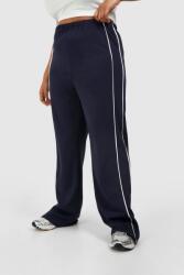 Boohoo KC22117 Boohoo Széles Anyagú Nadrág Kontrasztos 3XL Díszítéssel