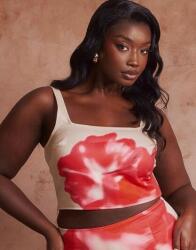 Reserved Többszínű Vállpántos Felső Növényi Mintával 44-ES