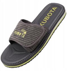 Kubota Férfi Habszivacs Flip-flop Papucs 44 Grafit Kubota Tépőzáras Kordbársony Könnyű 44 (KUBKRZ-AW23-02-28-44)