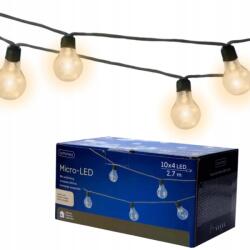 Kaemingk Kerti Fényfüzér, 2.7m, meleg fehér LED, IP44, beltéri (girlanda świetlna ogród)