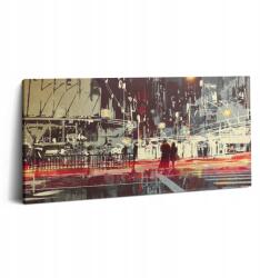 Wallfluent Vászonkép Irodába Lakberendezés Éjszakai Városi Színpad 100x50 cm (010030010010000075127)