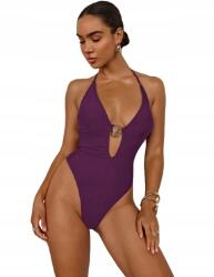 Shein Lila Egyrészes Fürdőruha, Size M, 1HD, 80% poliamid, 20% elasztán