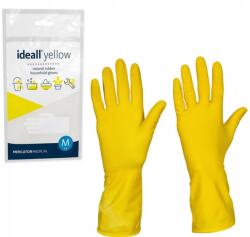 Mercator Medical Gazdasági kesztyű sárga latex flokkolt, M (Rękawiczki Gospodarcze Żółte Lateksowe Flok M)