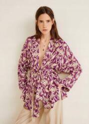 Mango Szatén Blézer, Size S, viszkóz, lila, növényi minta (586380)