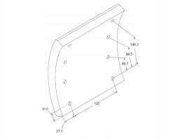 Ferodo K19361.1-F3658 fékpofák készlet, h