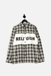Religion Kockás Logós Ing, Size M, 100% pamut, hosszú ujjú (395902)