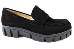 Nessi Félcipő Nessi 21086 MÉRET40 Bőr Fekete Velúr (21086)