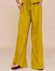 Prettylittlething Zöld Hosszú Széles Szárú Nadrág Prettylittlething Megkötős 42-ES