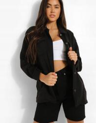 Boohoo Fekete Klasszikus Ing Pulóver 38 M