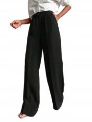 Shein Fekete Kantáros Nadrág Széles Szárú 38__L