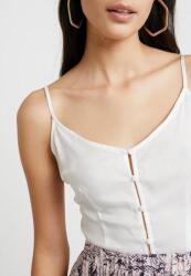 Unique21 Fehér Rövid Gombos Felső 38