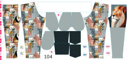 Takoy Panou cu croială 104 pentru pantaloni softshell leu calm
