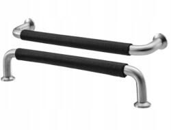 IKEA Bjarred fogantyú rozsdamentes acél fekete bőr 175mm (123456)