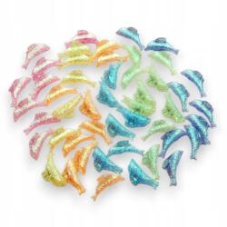  Állkapcsok rákok békák Csillámos Delfinek 60 Db (9908 SA)