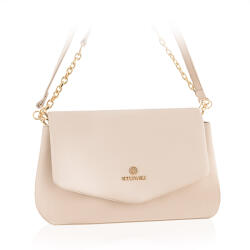 Betlewski Divatos elegáns válltáska két pántos flip-flop arany vasalat (BTJ-03 BEZ)