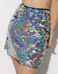Nasty Gal Többszínű Klasszikus Mini Flitteres Szoknya Magas Derekú 36-OS