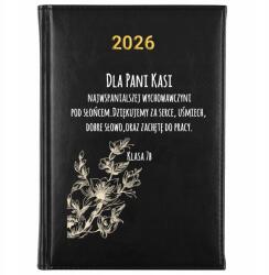 FunnyCase Naptár tervező 2026 Köszönjük A Szívet, Mosolyt *név* Fekete Ajándék (KalendarzDZIĘUJEMY ZA SERCE, UŚMIECH *IMIĘ*)