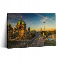 Wallfluent Fotó-Vászonkép Canvas Falra A Szobába Kilátás Berlin Város 30x20 cm (010030010150000023190)