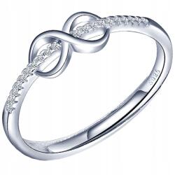 Mennica Świdnicka Ezüst Gyűrű Ezüst 925 Állítható Infinity Strassz Ajándék