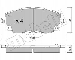 Metelli Fékbetét Első 22-1227-0/MET