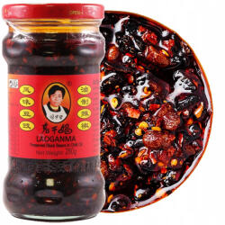 Kínai Feketebab paszta chilivel Wokban sütéshez 280g Laoganma (K 1648)