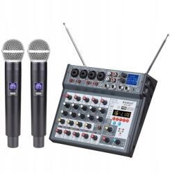 Audio Interfész Sztereó Streaming Keverő Szett 2X Bomge Mikrofon Pro (B41Ddsad)