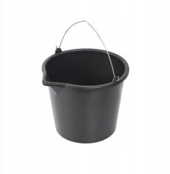 Maan vödör tölcsérrel, beosztással, fekete 12 l (M3280)