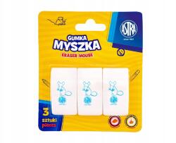 Astra egér, 3 db Ergonomikus fehér gumi, buborékfólia, 403022009 (8203)