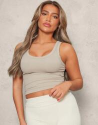 Prettylittlething Bézs Sima Illeszkedő Vállpántos Felső Klasszikus Prettylittlething 32