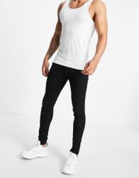  Topm Fekete Csőszárú Farmernadrág (32/32) (569010)