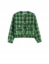 Reserved EC47102 Kockás Tweed Blézer Arany Gombokkal Xs