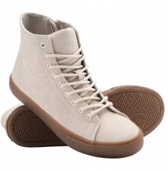 Ombre Férfi magasszárú tornacipő krémszínű kényelmes elegáns OM-FOTH-0187 V1 r 40 (160771)