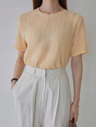 Shein Dazy Sárga Elasztikus Póló Casual 42 XL__XL