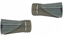 ESTAdeco Vega Végzáró szett 2db-os függönykarnis fi 19 Szatén Króm