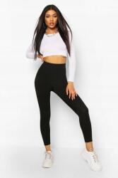 Boohoo Fekete Testhezálló Leggings Basic 36 S 1AAA