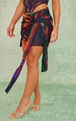 Prettylittlething CC12104 Aszimmetrikus Mintás Miniszoknya Prettylittlething (12) M