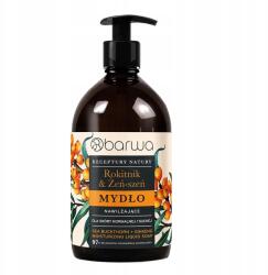 Barwa Természet receptek Hidratáló folyékony szappan Homoktövis Ginseng 480ml (5905172337365)