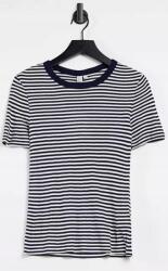 Sötétkék-fehér Csíkos Póló Casual 34 Xs