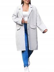 Shein Curve Világos Világos Gombos Casual Kabát 4XL__4XL