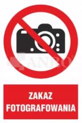 Anro Tábla Fényképezési Tilalom 200x300 IP/029/1/C1/P (IP/029/1/C1/F)