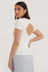 NA-KD C4A318*NA-KD Póló Fehér Klasszikus Basic 42 N01