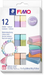 FIMO Soft süthető gyurma készlet - 12 x 25 g, Pasztell színek