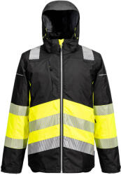 Portwest PW364 - PW3 Hi-Vis Class 1 jól láthatósági téli kabát, sárga/fekete (PW364YBRXXL)