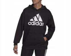 Adidas fekete kapucnis pulóver Boyfriend fleece HD1756 méret S
